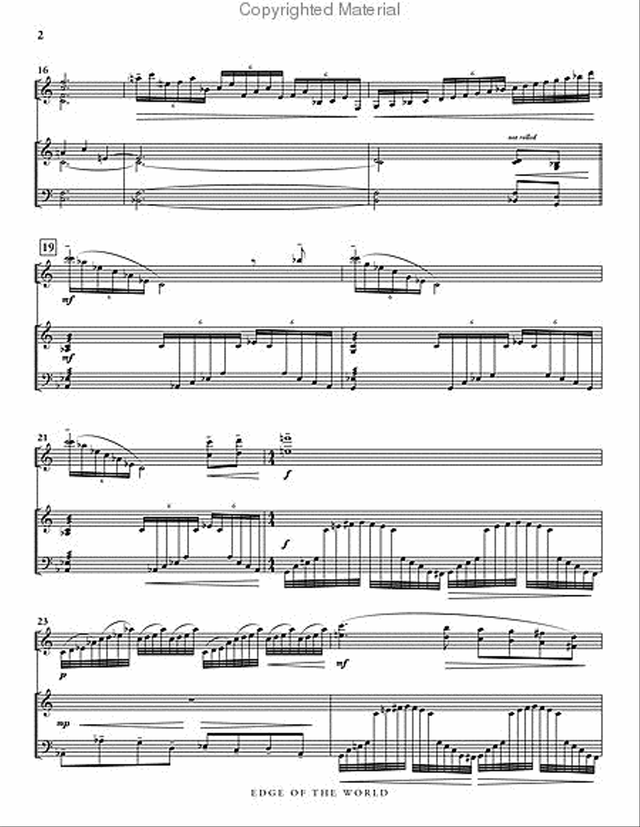 Edge of the World (score & parts) Percussion Ensemble scores gallery preview page 3