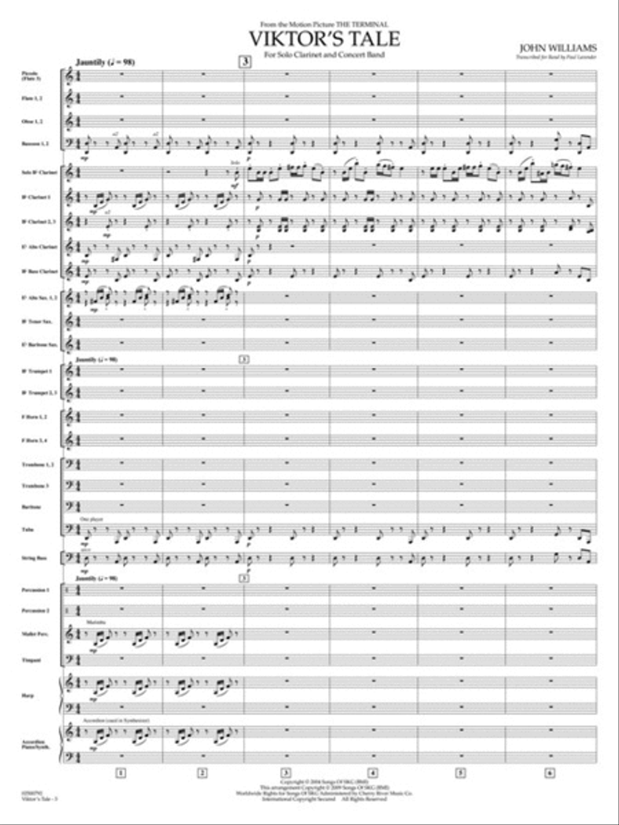 Viktor's Tale (from “The Terminal”) Concert Band scores gallery preview page 3
