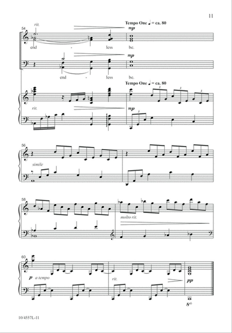 O Love That Will Not Let Me Go 4-Part scores gallery preview page 12