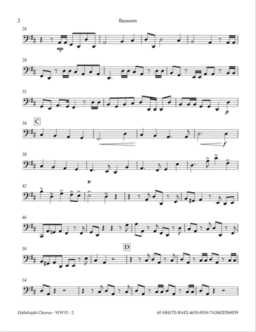 Hallelujah Chorus (from The Messiah) Woodwind Quintet scores gallery preview page 3