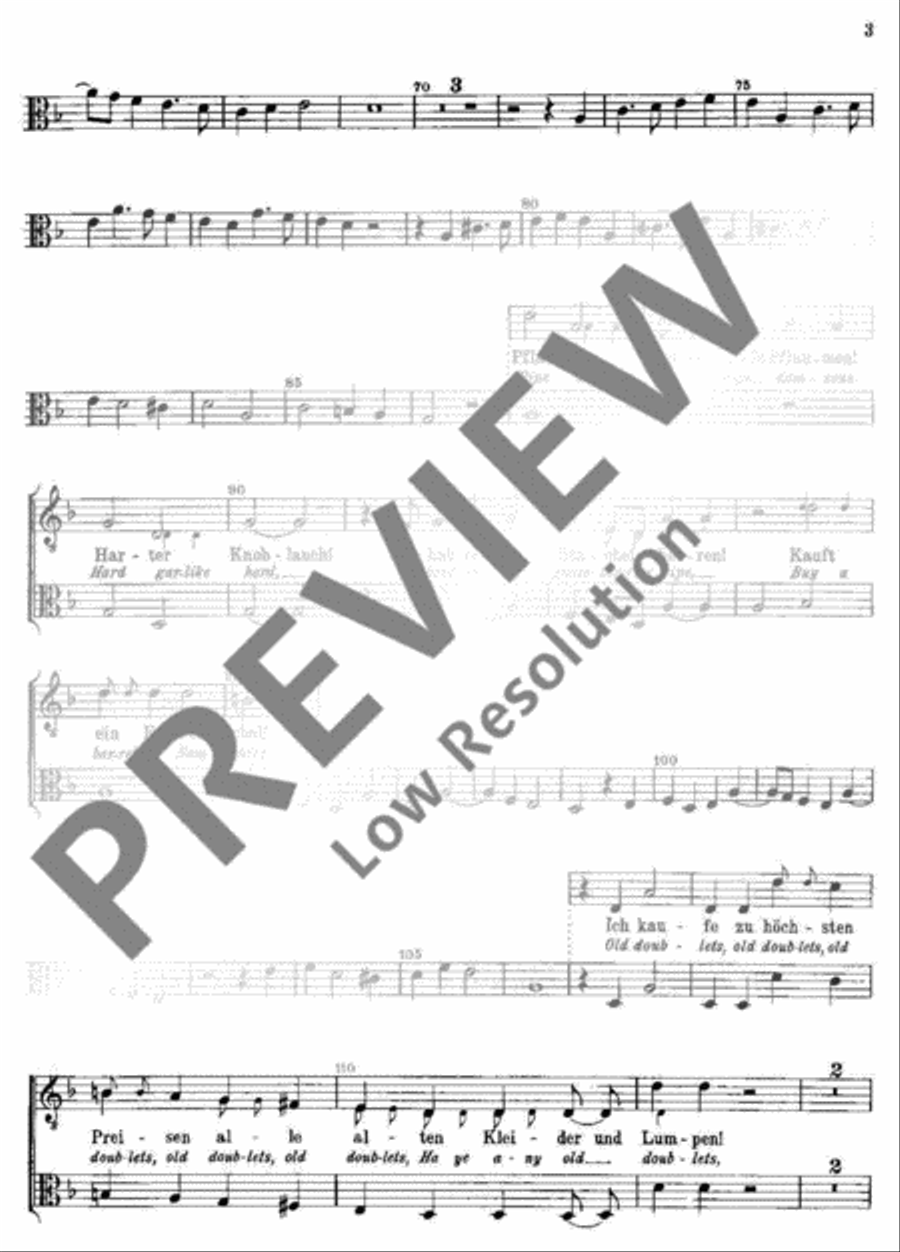 Londoner Straßenrufe Viola scores gallery preview page 4