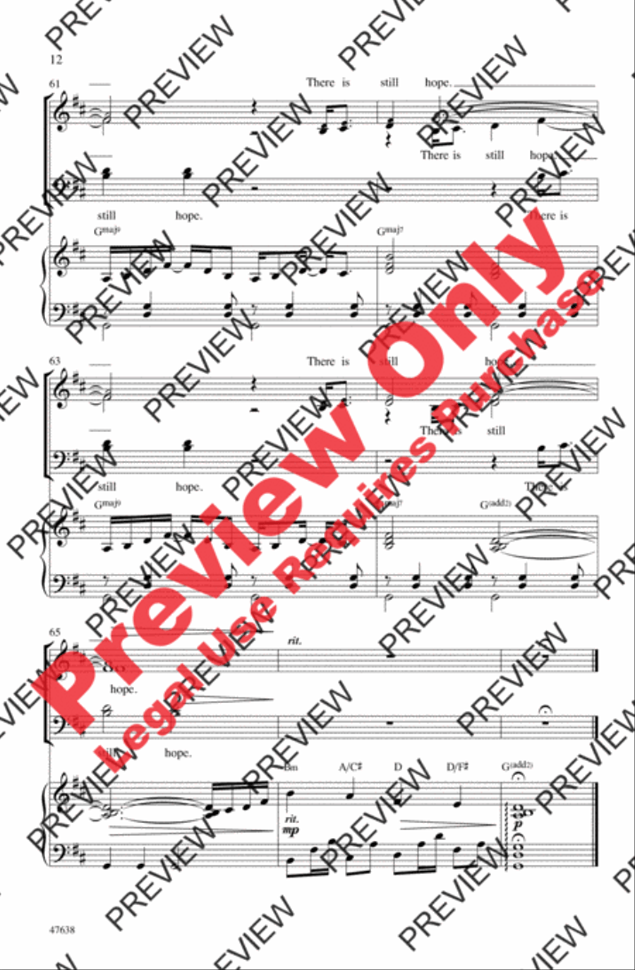 Light Light 4-Part scores gallery preview page 12