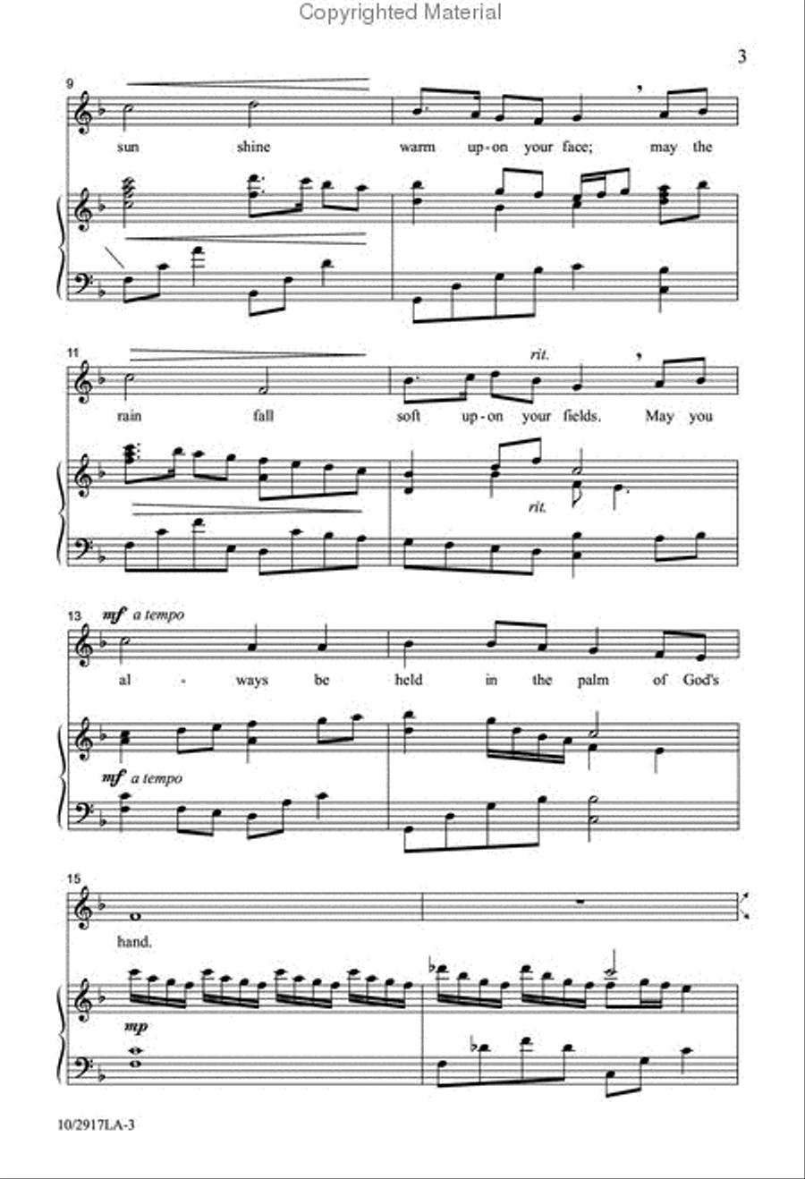 An Irish Blessing An Irish Blessing Unison Choir scores gallery preview page 3