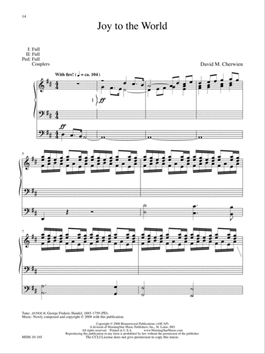 The Bethlehem Collection Six Preludes and Postludes for Christmas Organ scores gallery preview page 7