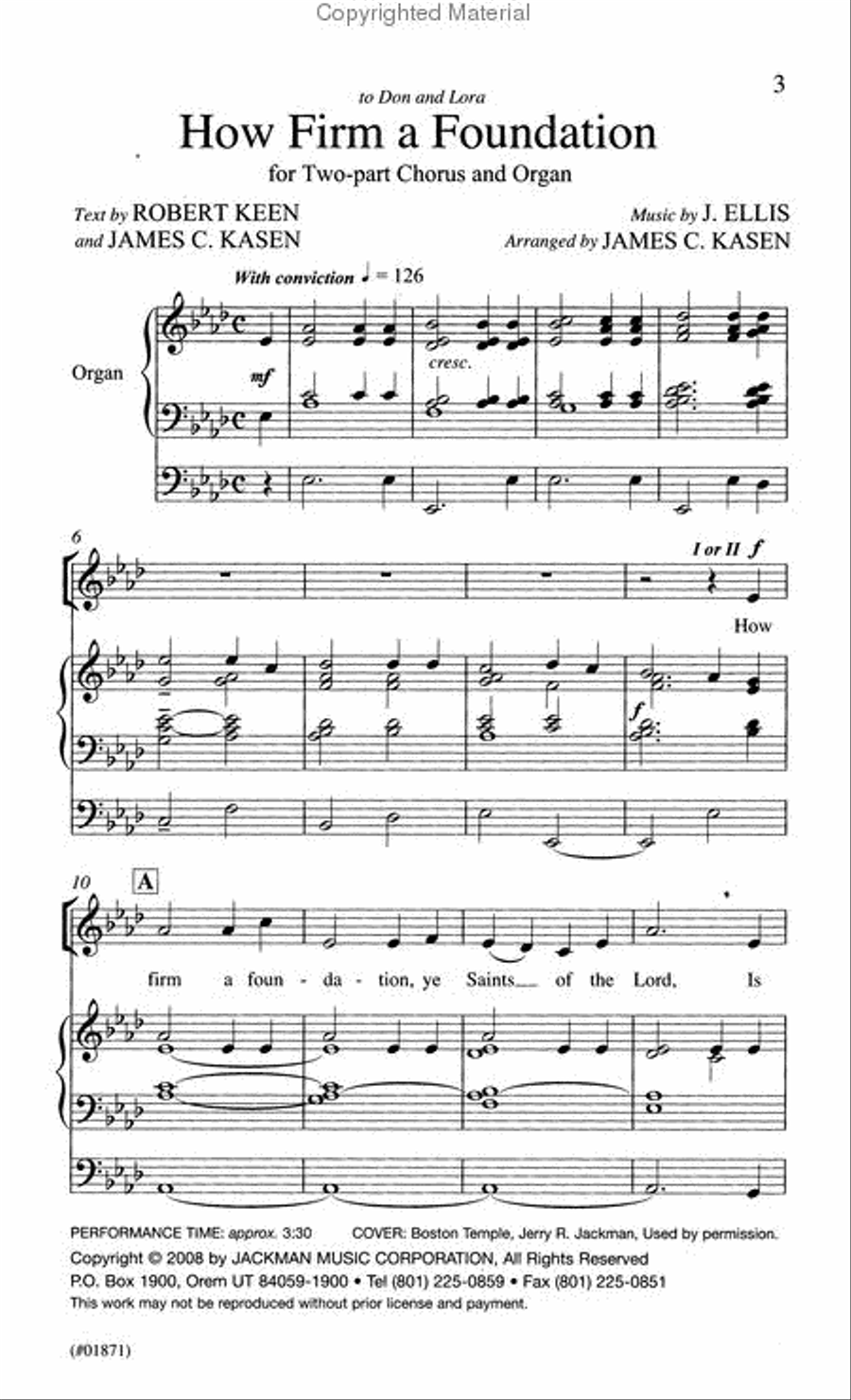 How Firm a Foundation 2-Part scores gallery preview page 2