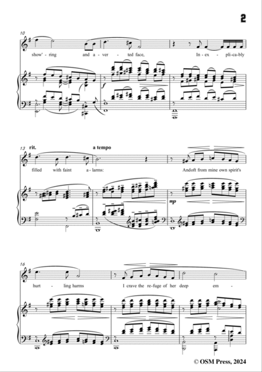Vaughan Williams-Heart's Haven,in G Major Voice scores gallery preview page 3