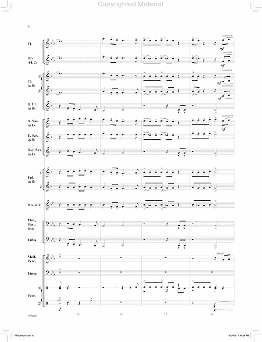 The Cliffs of Mendocino The Cliffs of Mendocino Concert Band scores gallery preview page 7