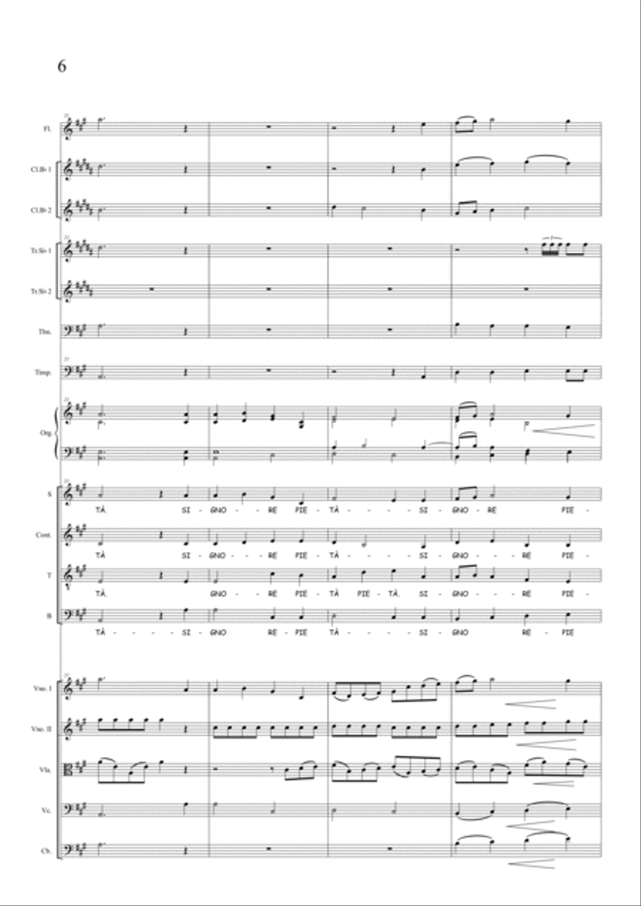 Messa in La Maggiore - Score Only Full Orchestra scores gallery preview page 6