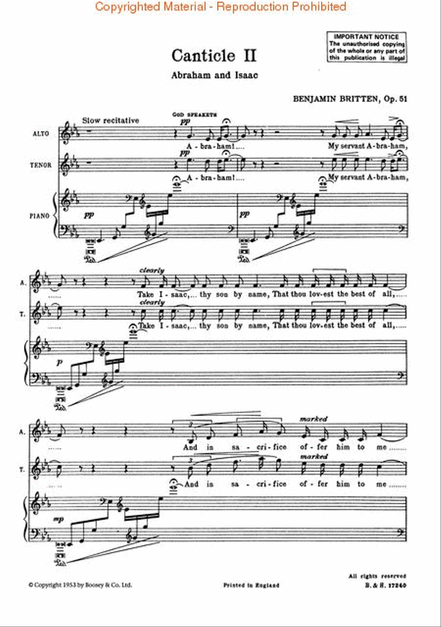 Canticle II, Op. 51 Piano Accompaniment scores gallery preview page 2