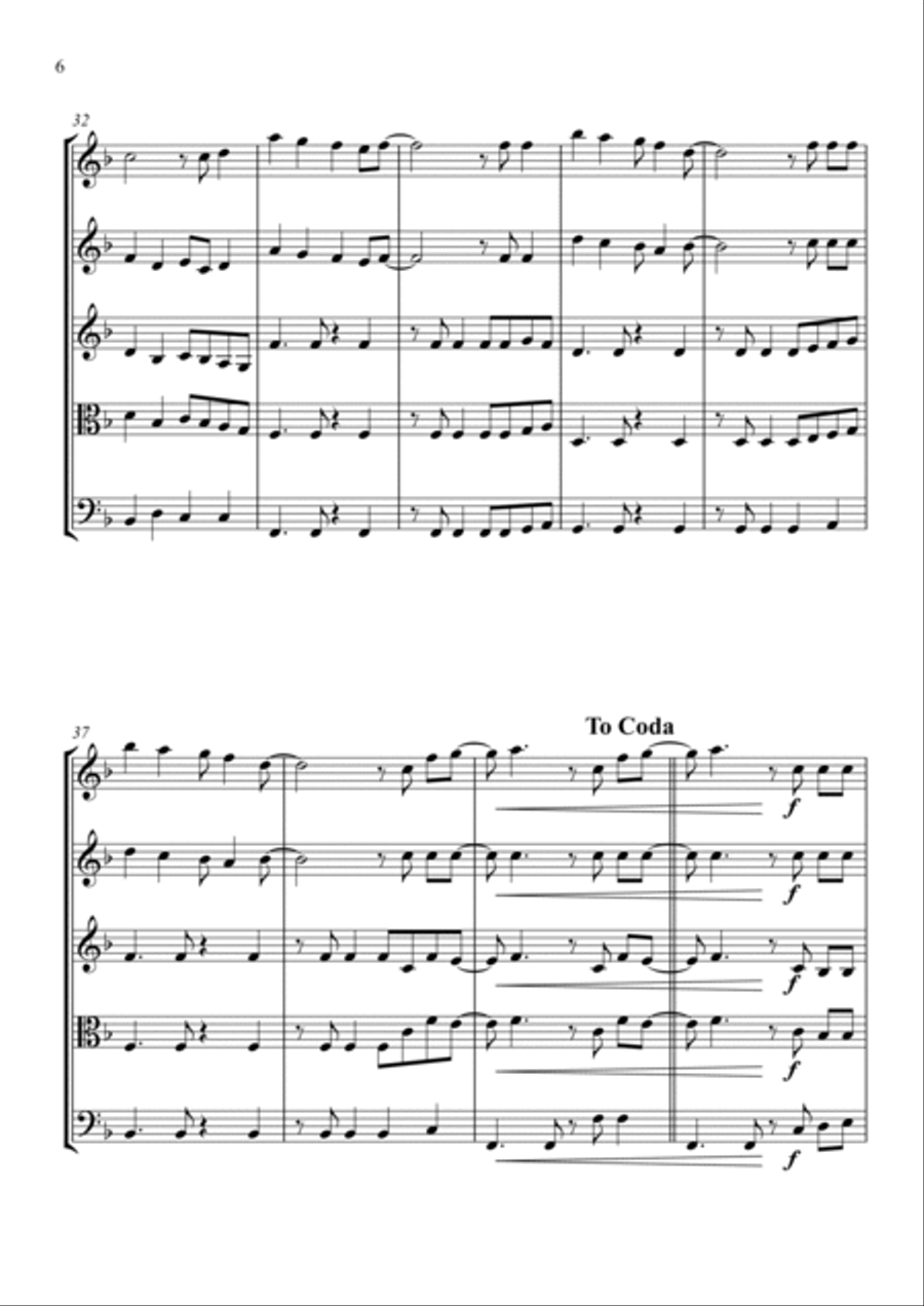 Marry You Marry You String Quartet scores gallery preview page 6