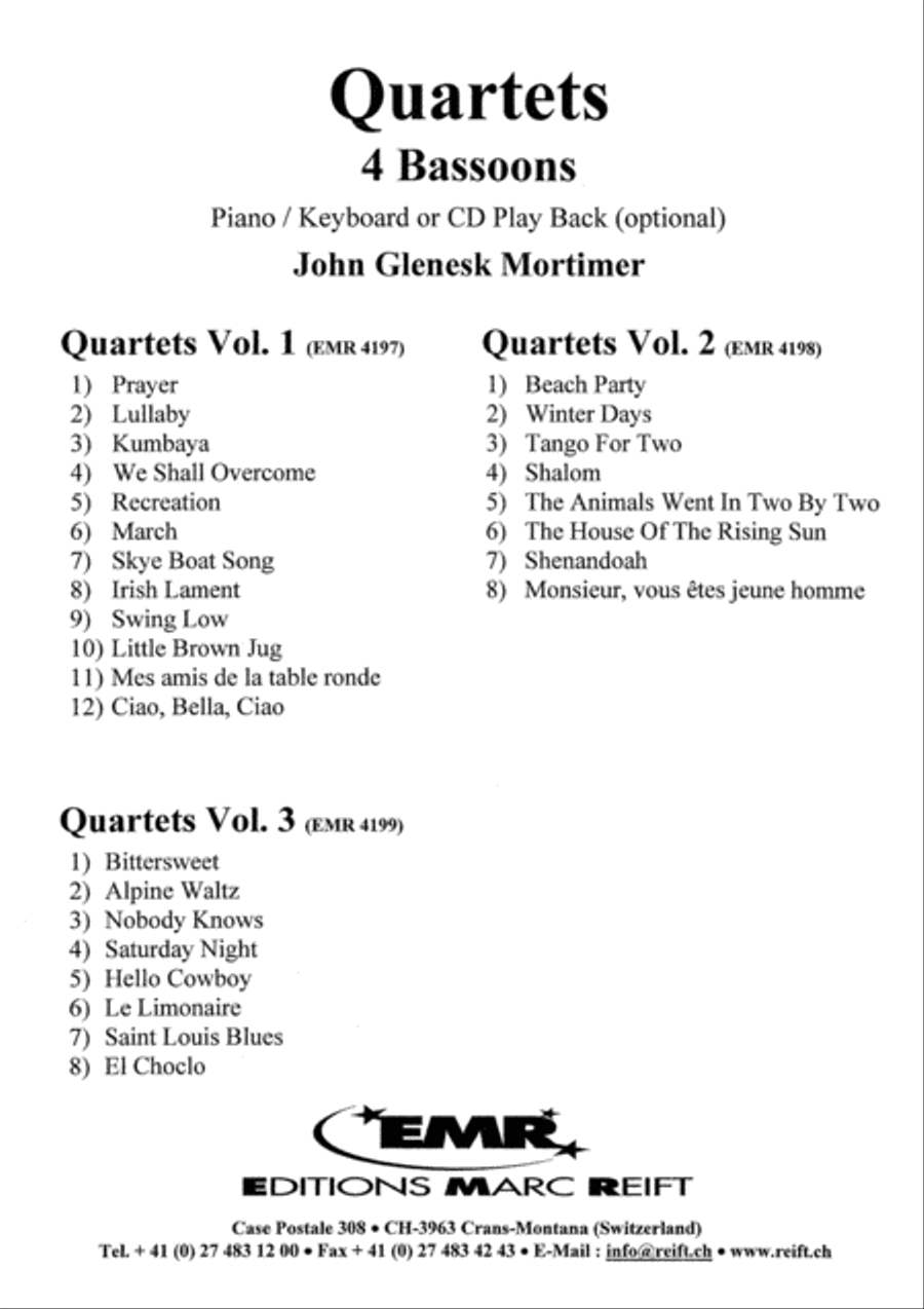 Quartets Volume 2 Quartets Volume 2 Bassoon Quartet scores gallery preview page 2