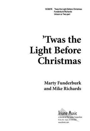 Book cover for 'Twas the Light Before Christmas