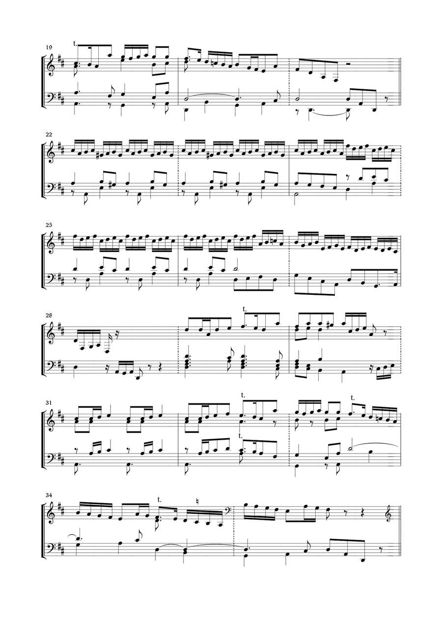 BALLO DELLA BATTAGLIA - Storace - Piano-Organ Organ scores gallery preview page 2