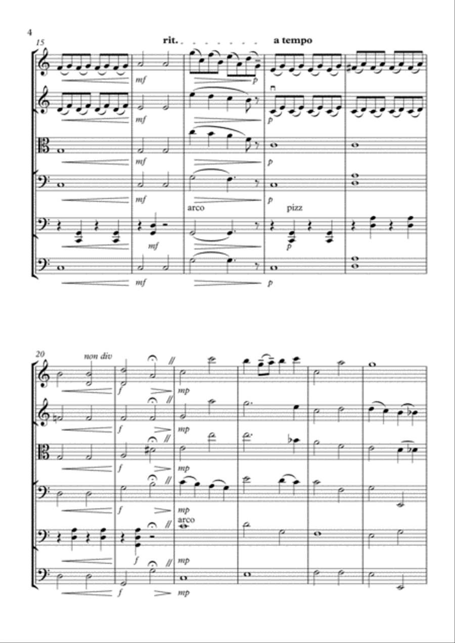 Over The Rainbow (from The Wizard Of Oz) String Orchestra scores gallery preview page 4