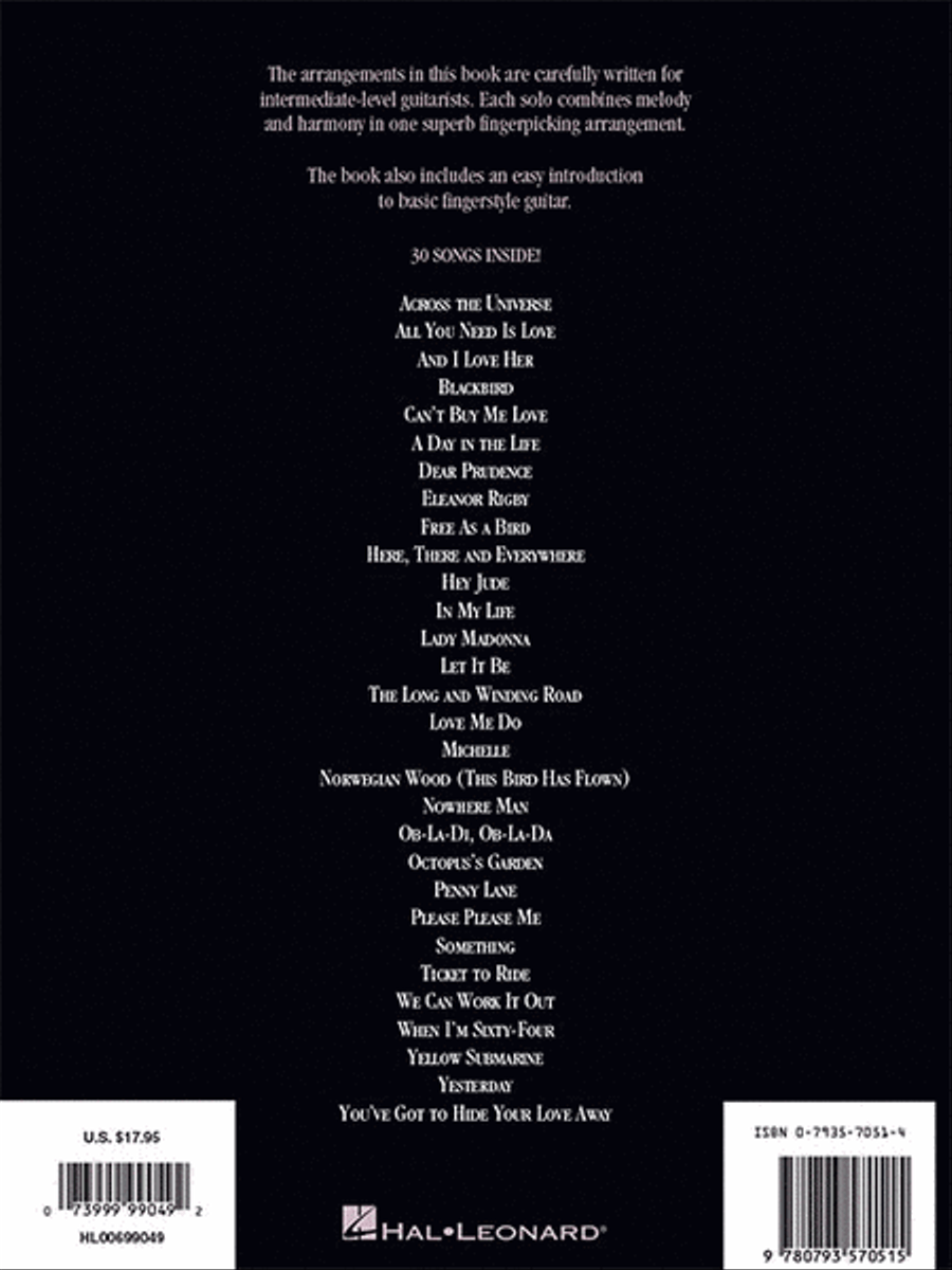 Fingerpicking Beatles Electric Guitar scores gallery preview page 6