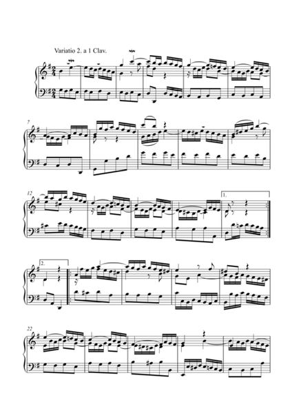 BWV 988  Goldberg Variations 2