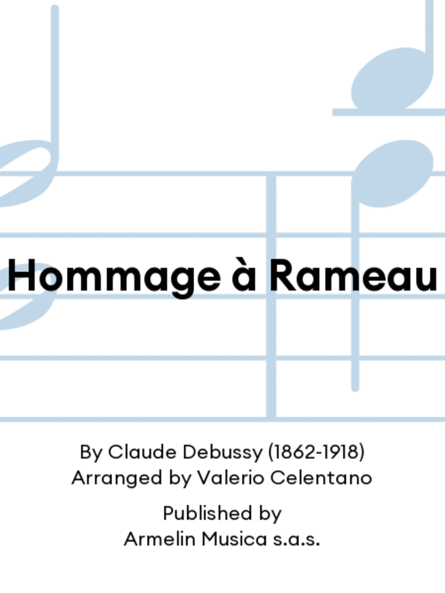 Hommage à Rameau Classical Guitar scores gallery preview page 1