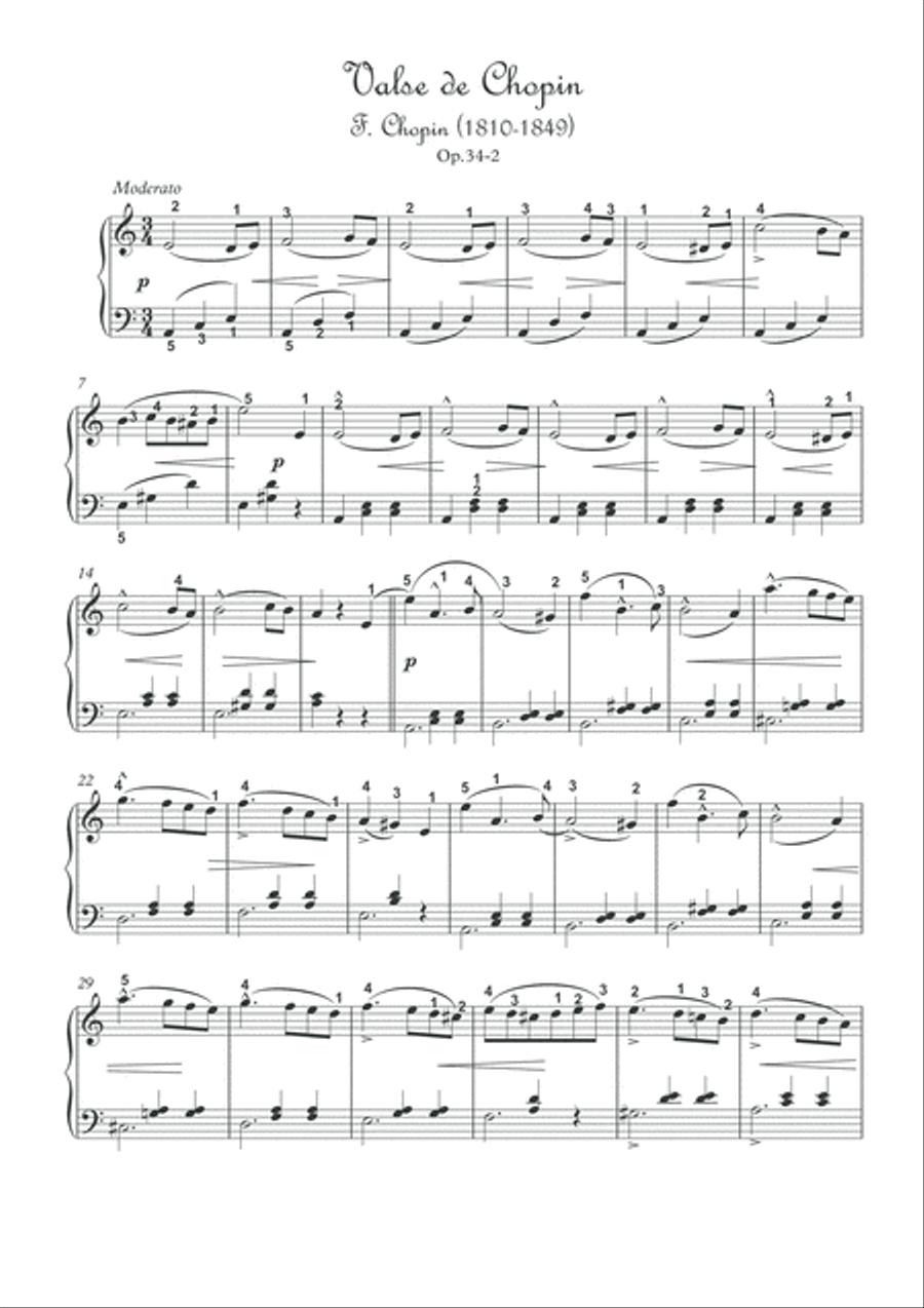 Piano solo pieces of 19th Century II Easy Piano scores gallery preview page 4