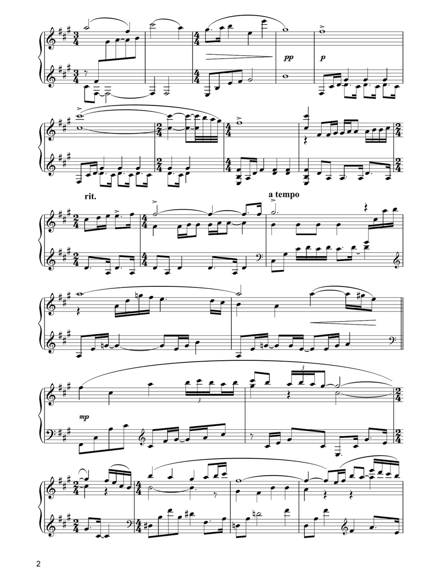 End Credits (from Between Strangers) Piano Solo scores gallery preview page 2