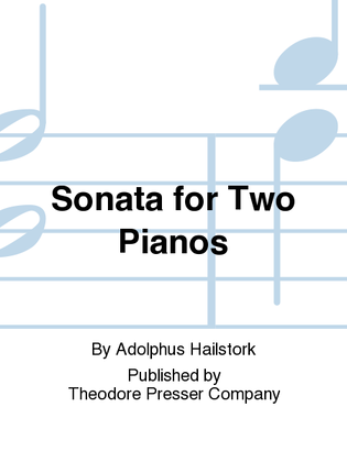 Book cover for Sonata for Two Pianos