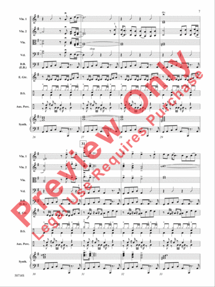 Thriller String Orchestra scores gallery preview page 8