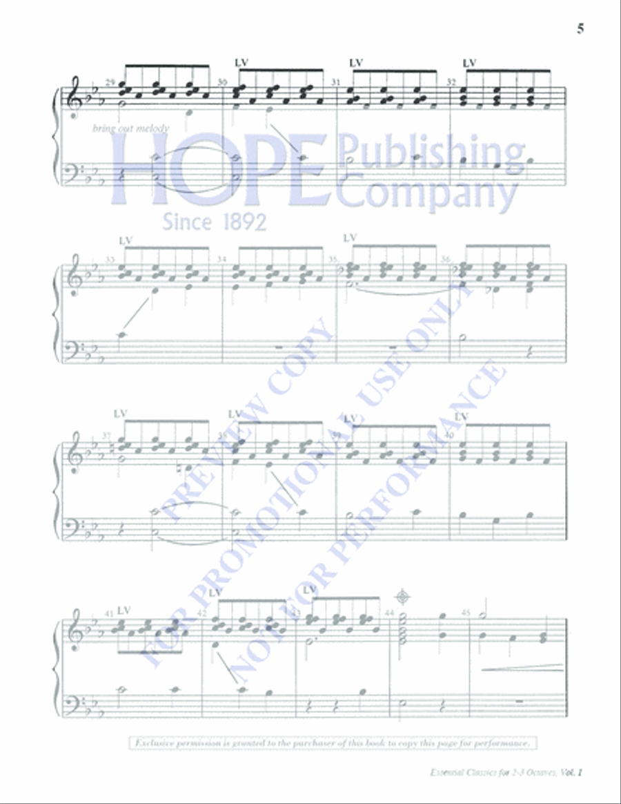 Essential Classics for 2-3 Octaves, Vol. 1 (Reproducible) 3-Octaves scores gallery preview page 7