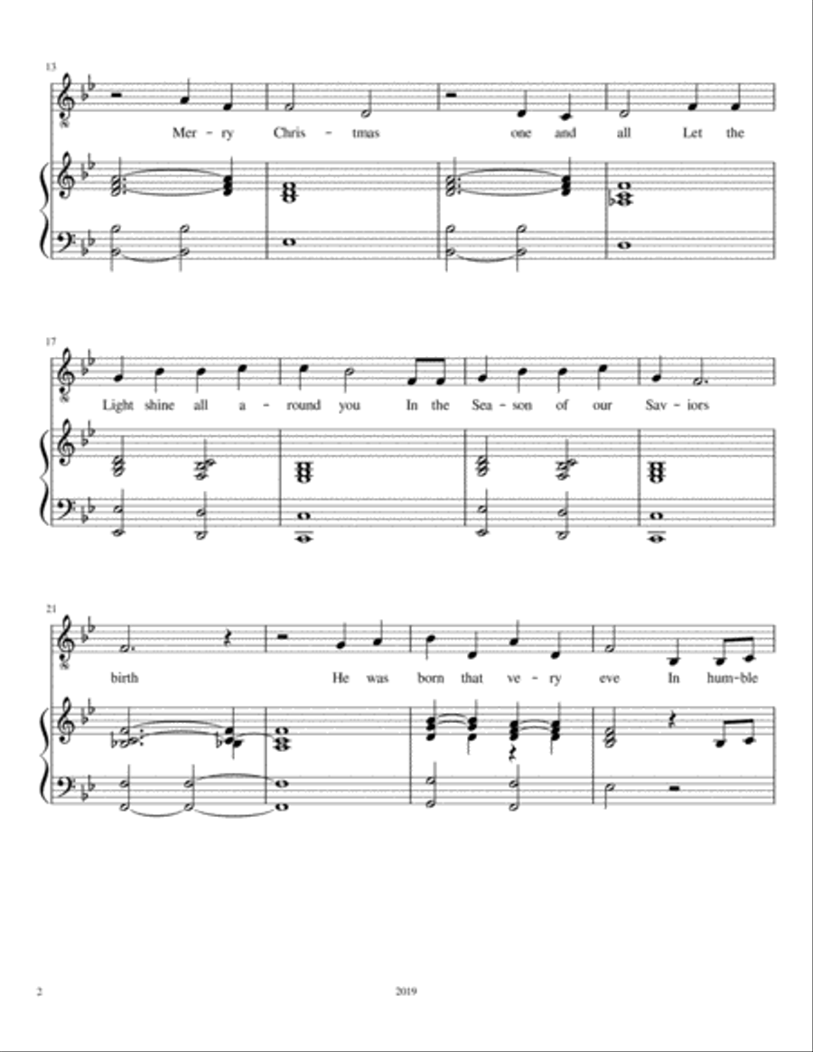 Light The World Light The World Voice scores gallery preview page 2