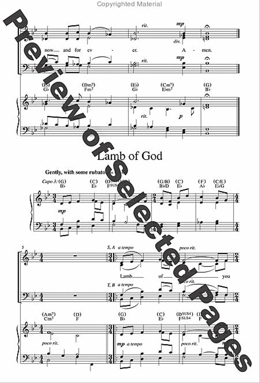 Mass of Creation - Choral / Accompaniment Edition 4-Part scores gallery preview page 24