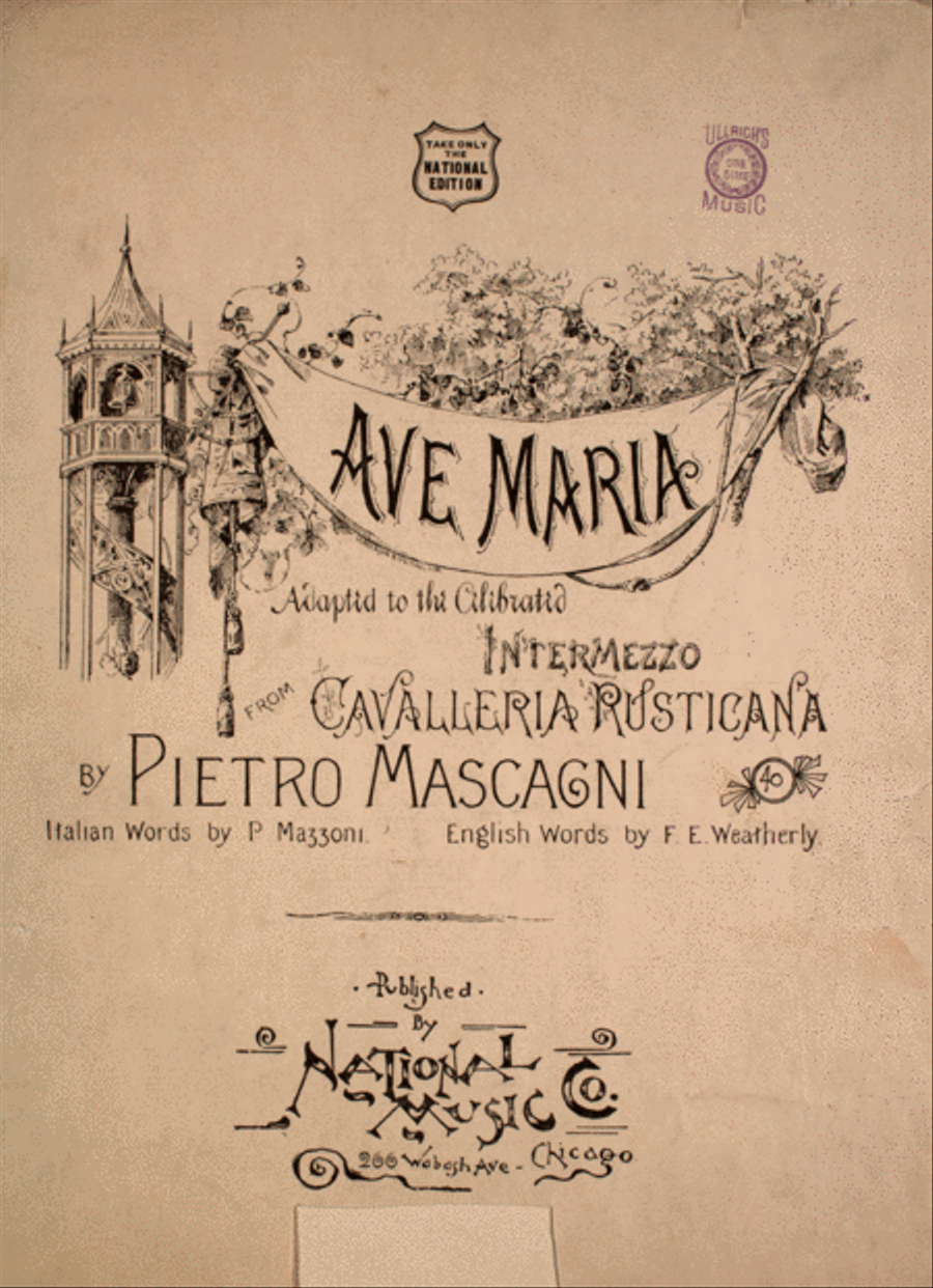 Ave Maria Voice scores gallery preview page 1