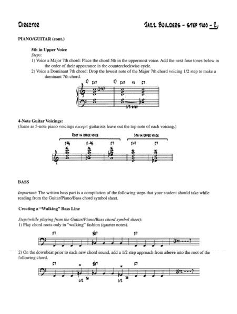 Jazz Builders - Step Two Jazz Ensemble scores gallery preview page 2