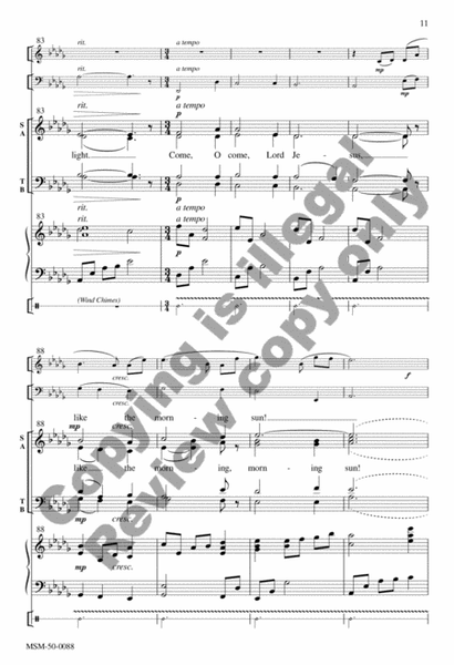 Long the Days of Waiting (Choral Score) image number null