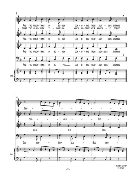 11 Christmas Songs For SATB A Cappella: Second Edition image number null