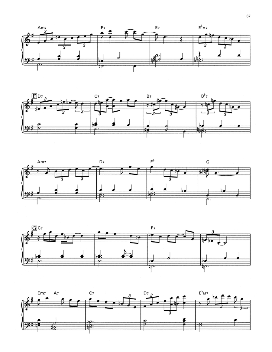 Edelweiss [Jazz version] (from The Sound Of Music) Piano Solo scores gallery preview page 3