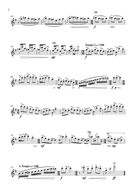 4 Conversations for Flute, Op. 3