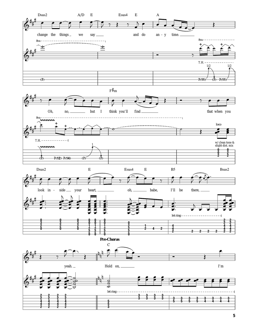 Can't Stop Loving You Acoustic Guitar scores gallery preview page 5