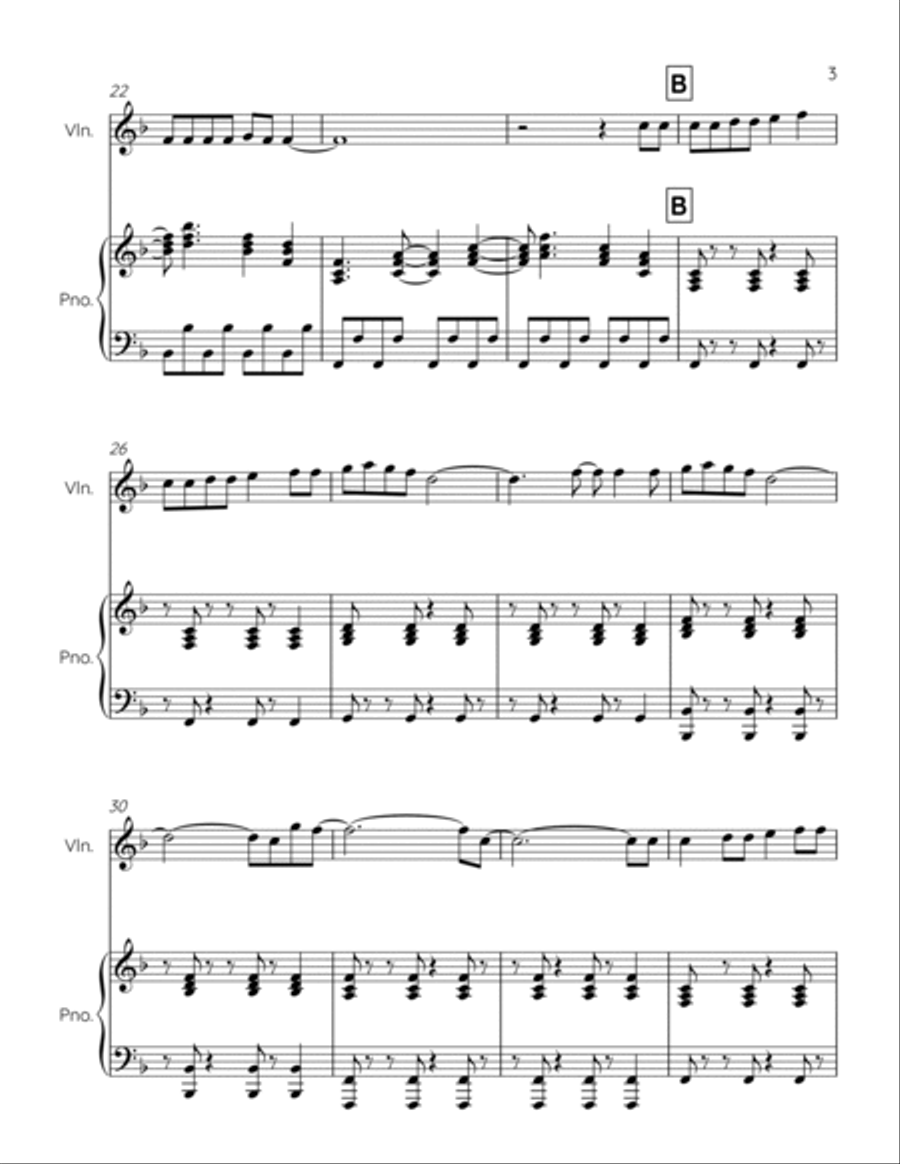 Marry You Violin Solo scores gallery preview page 3