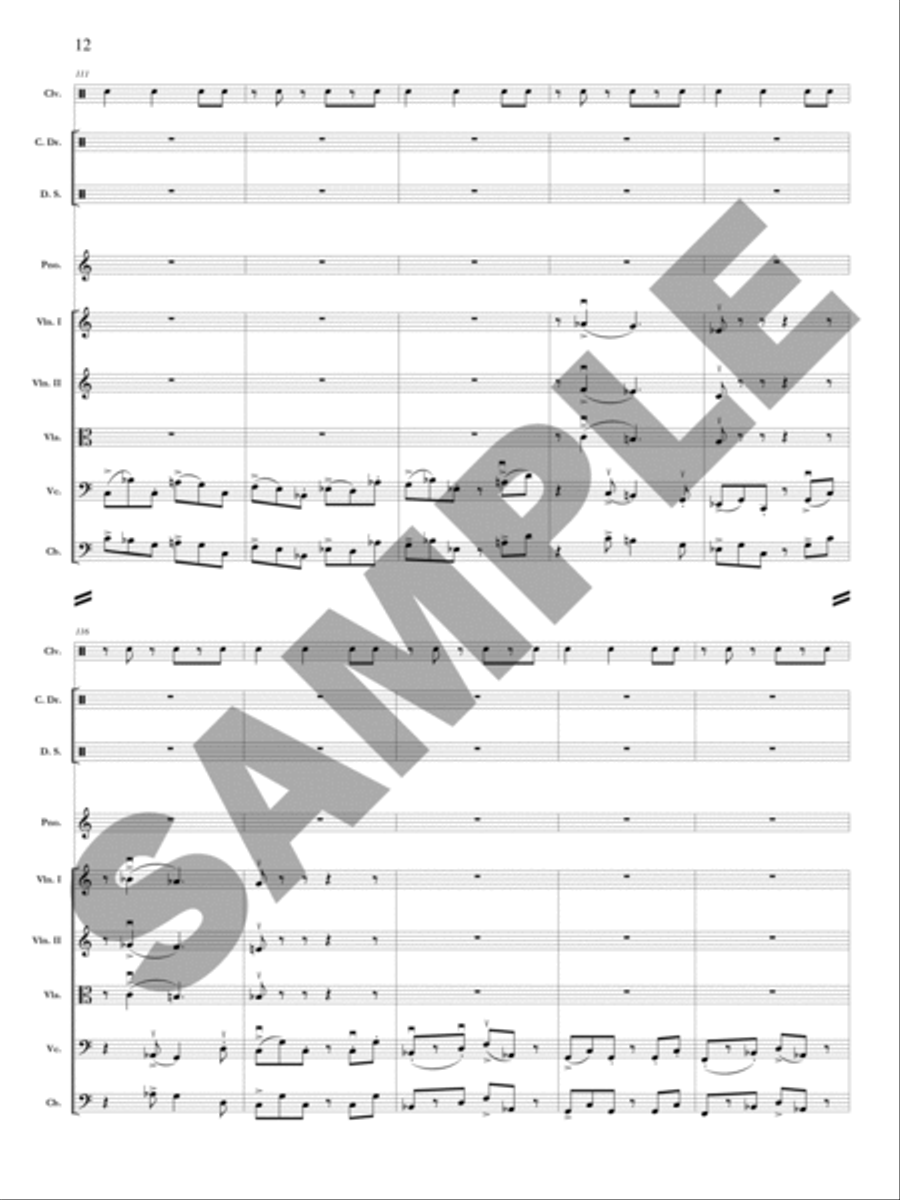 Ayana (Solo Violin, Viola, or Cello) Orchestra scores gallery preview page 13