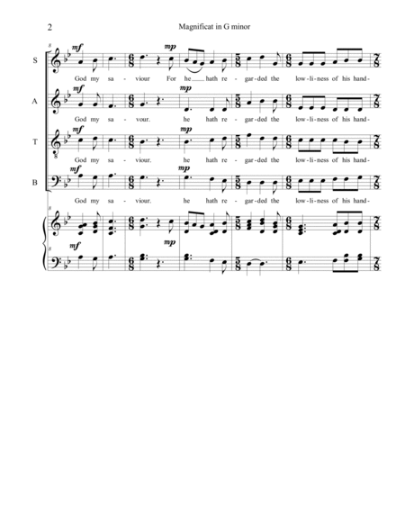 Magnificat in G minor image number null