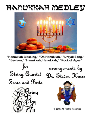 Book cover for Hanukkah Medley for String Quartet