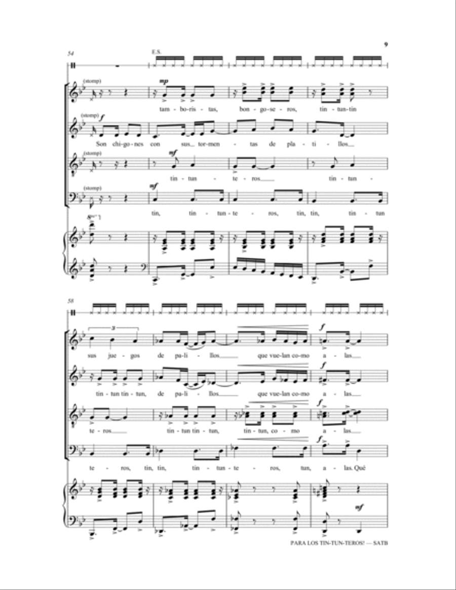 Para los tin-tun-teros! 4-Part scores gallery preview page 9