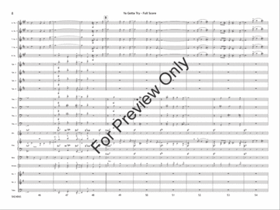 Ya Gotta Try Jazz Ensemble scores gallery preview page 9