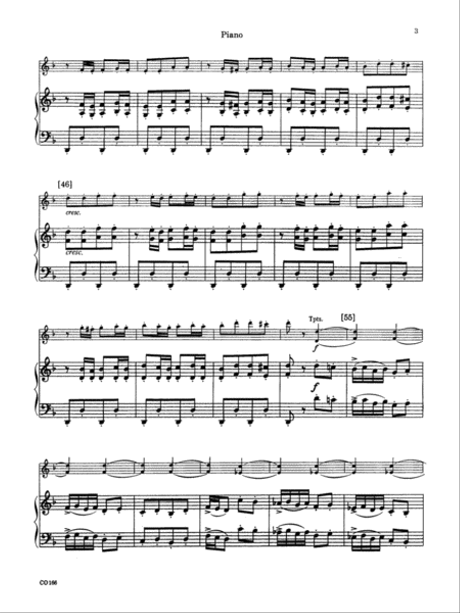 Bacchanale from Samson and Delilah: Piano Accompaniment Full Orchestra scores gallery preview page 3