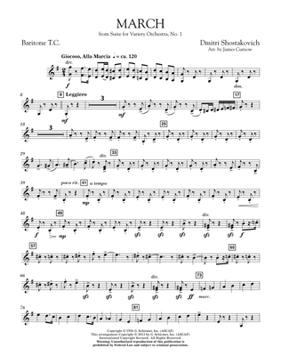 March from Suite for Variety Orchestra, No. 1 - Baritone T.C.