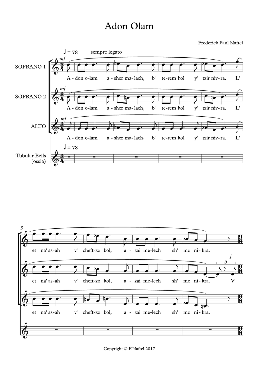 Adon Olam (No. 3 of 