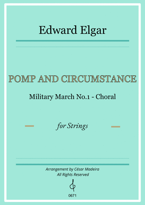 Book cover for Pomp and Circumstance No.1 - String Orchestra (Full Score) - Score Only