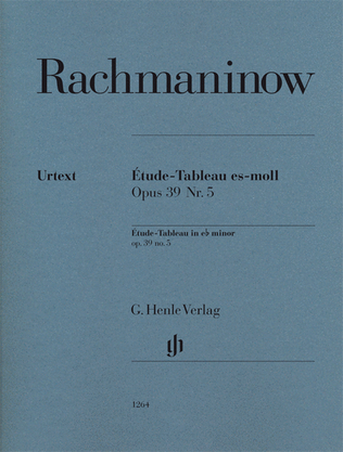 Book cover for Etude-Tableau in E-flat minor, Op. 39 No. 5