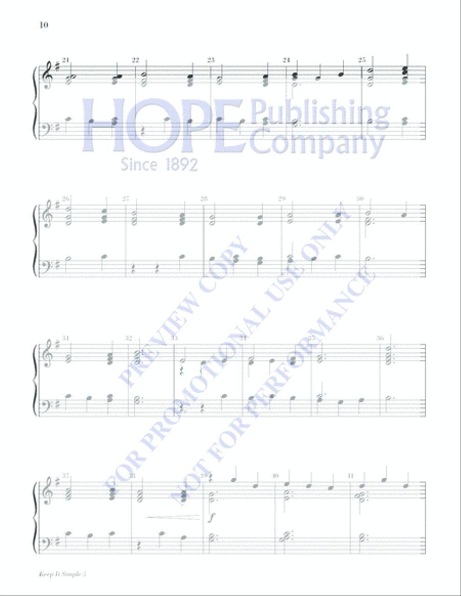 Keep It Simple 5 (Christmas Sacred and Secular) 2-Octaves scores gallery preview page 12