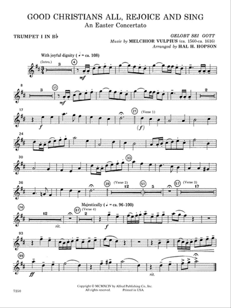 Good Christians All, Rejoice and Sing (An Easter Concertato) Choir scores gallery preview page 2