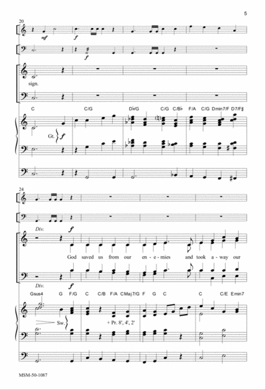 Canticle of Zechariah Canticle of Zechariah 4-Part scores gallery preview page 4