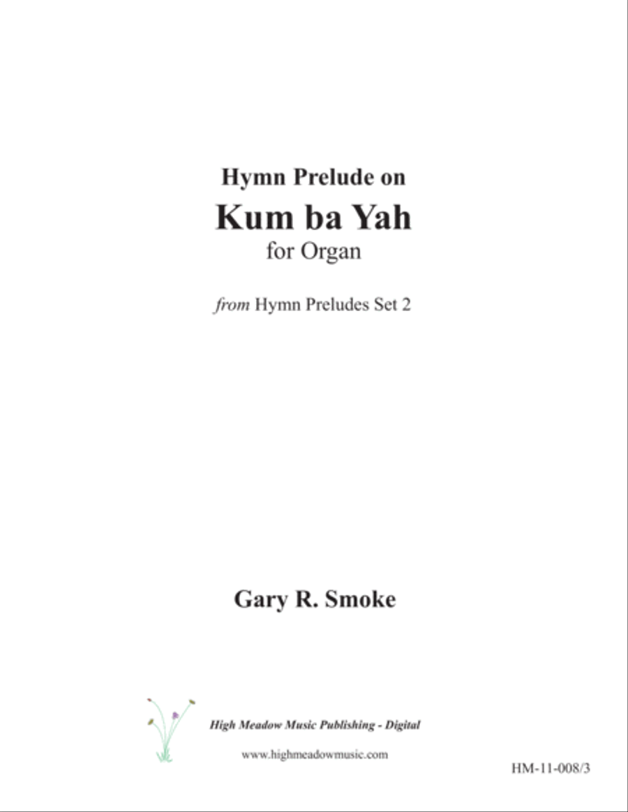 Kum ba Yah Kum ba Yah Organ Solo scores gallery preview page 1